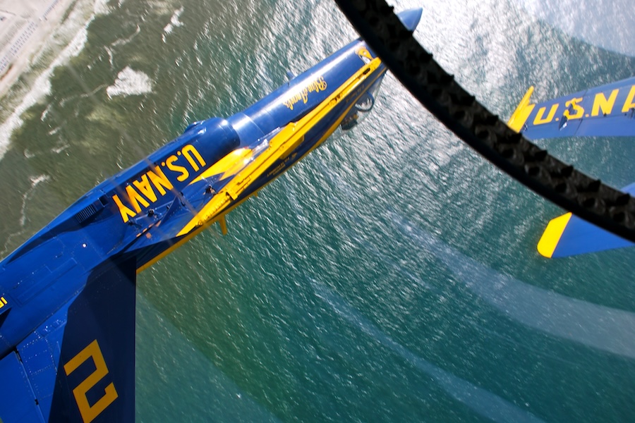 From 2009-2010, Jim Tomaszeski flew in the No. 2 position as the Right Wingman of the Blue Angels. Photo courtesy of Jim Tomaszeski.