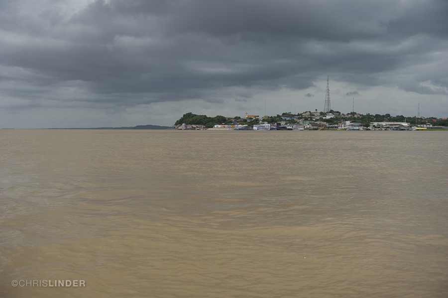 The Amazon River at Óbidos, Brazil. 