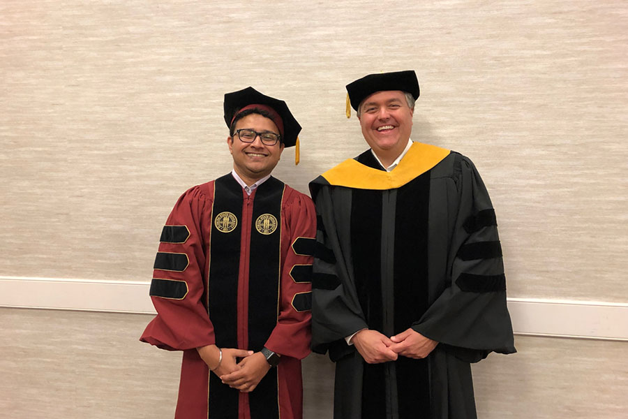 Former doctoral student Sunny Das and Associate Professor of Biological Science Brian Chadwick have published a new paper that uses gene editing to tackle a complicated genetic disorder.