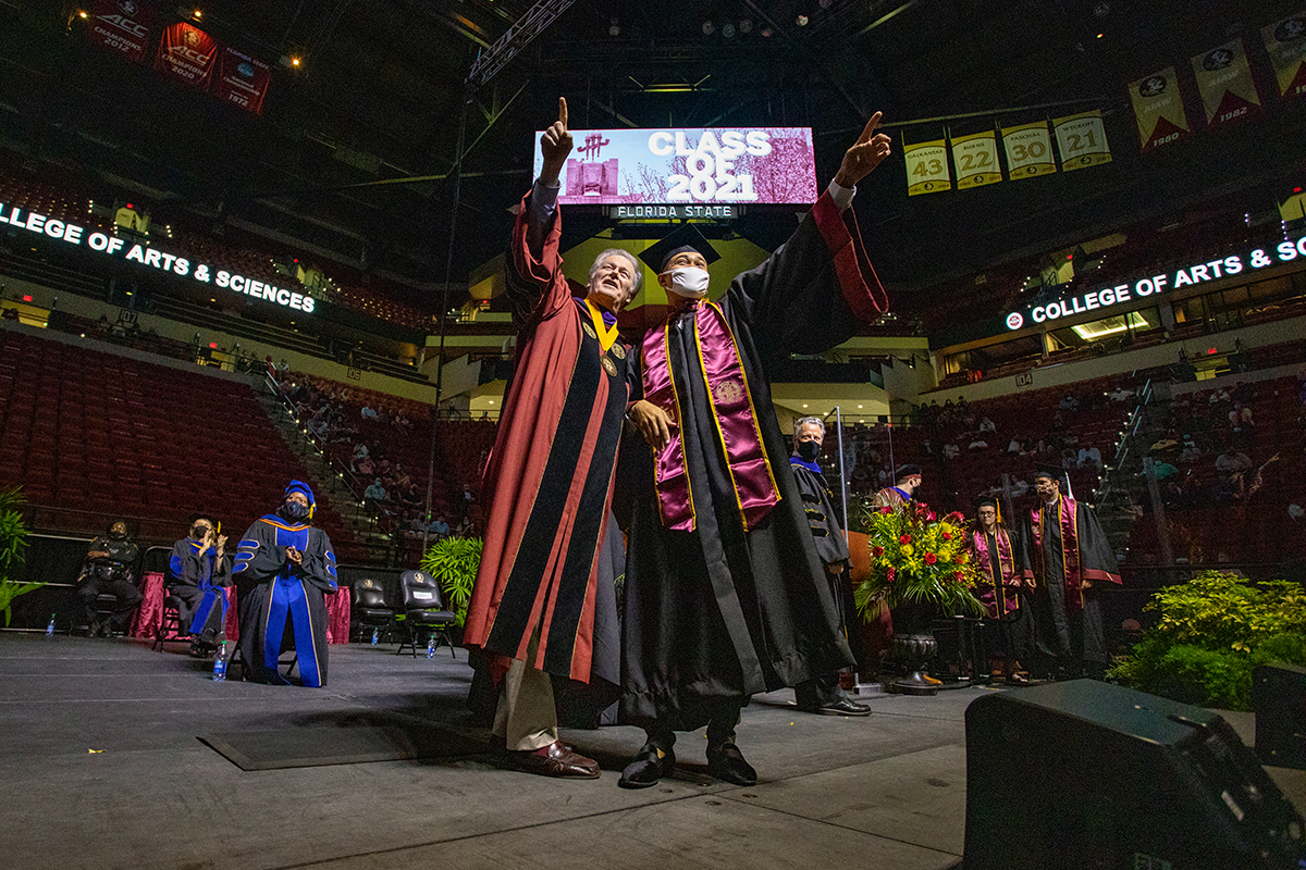 FSU President John Thrasher and Vance Carlton Wiggins II