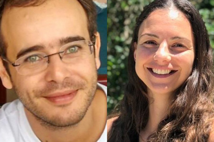 EOAS researcher Armando Santos and EOAS faculty Mariana Fuentes.