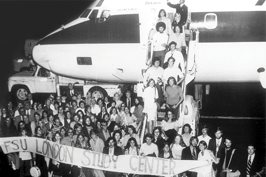 Members of the first class to study at Florida State University’s London Study Centre