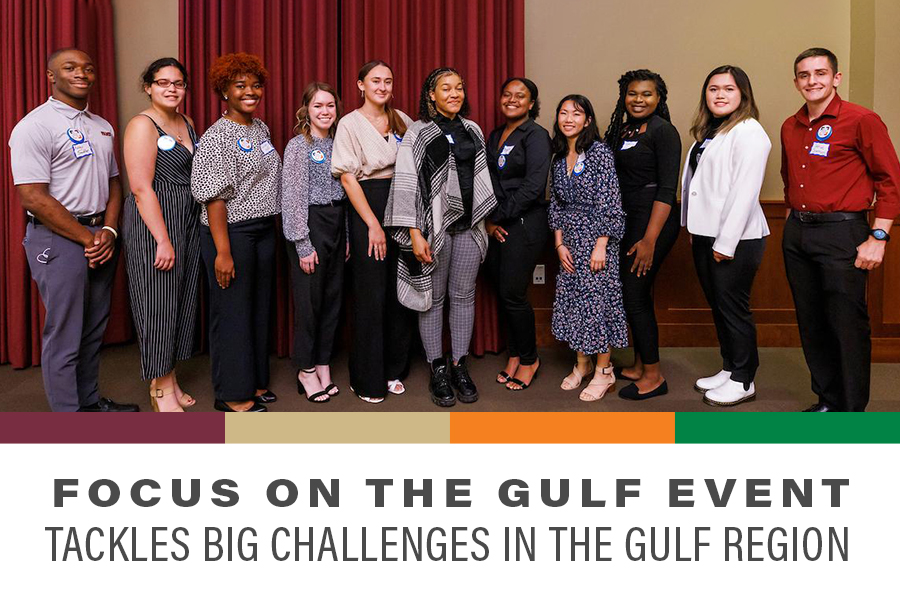 Students and scholars from Florida State University and Florida A&M University met on April 7 for “Focus on the Gulf.”