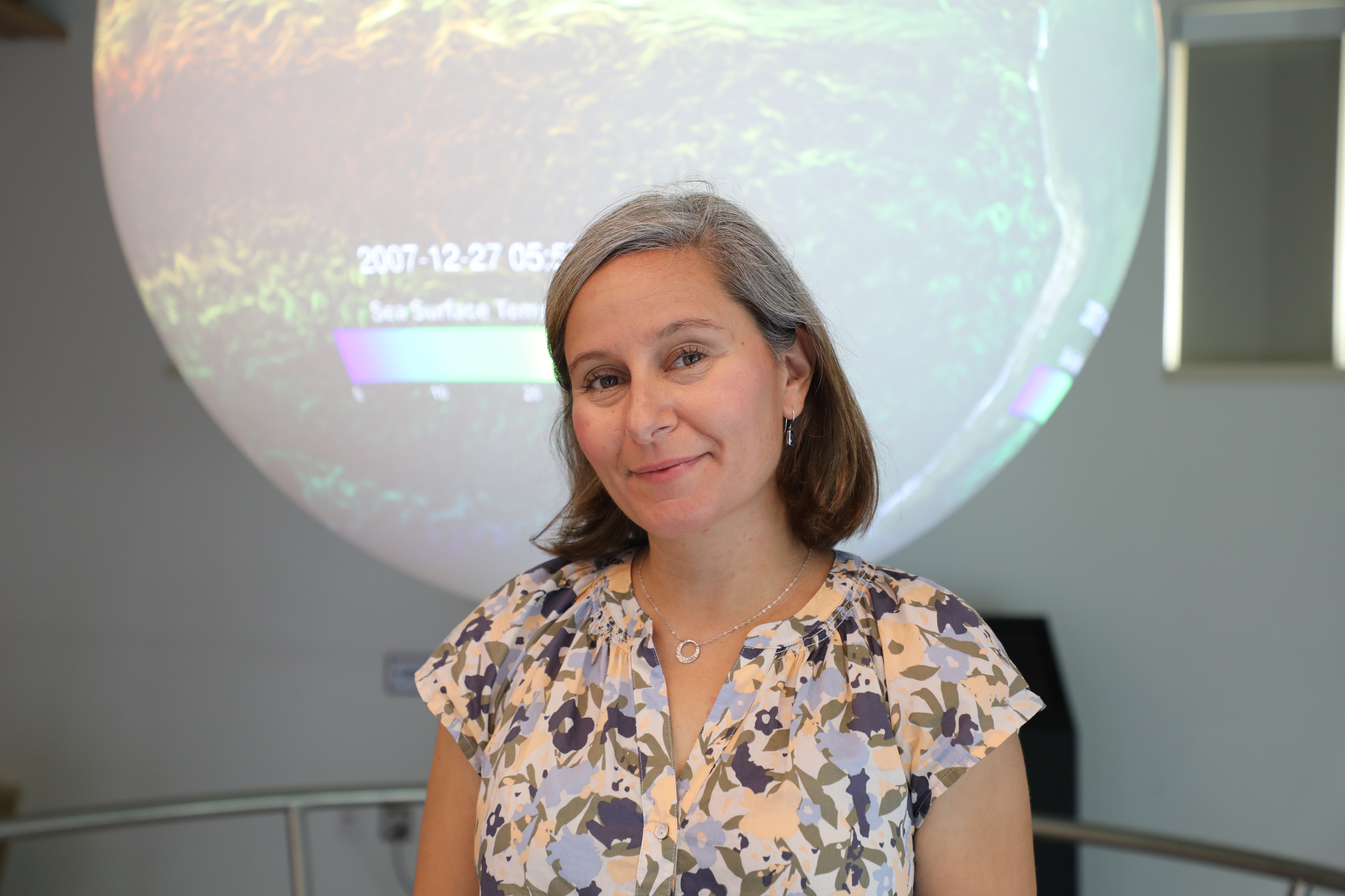 Associate professor of oceanography Angie Knapp. Photo by McKenzie Harris. 