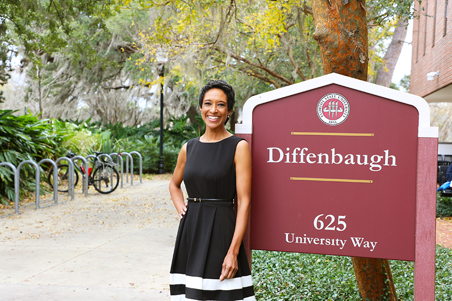 Mitchell at the Diffenbaugh building on campus. Courtesy photo.