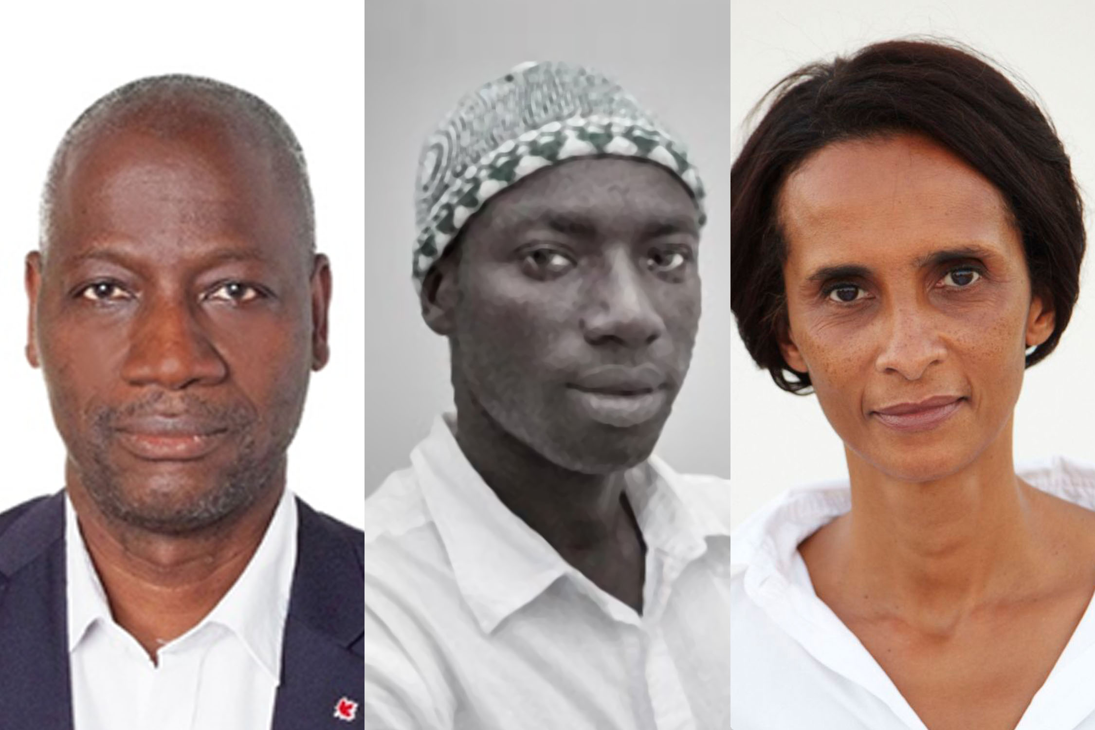 From left: Adama Pam, Ibrahima Thiam and Karine Silla