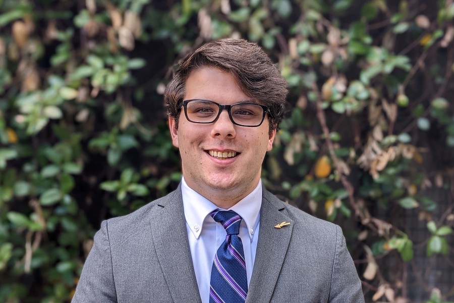 Jack Lyons, a senior majoring in physics through the Department of Physics.