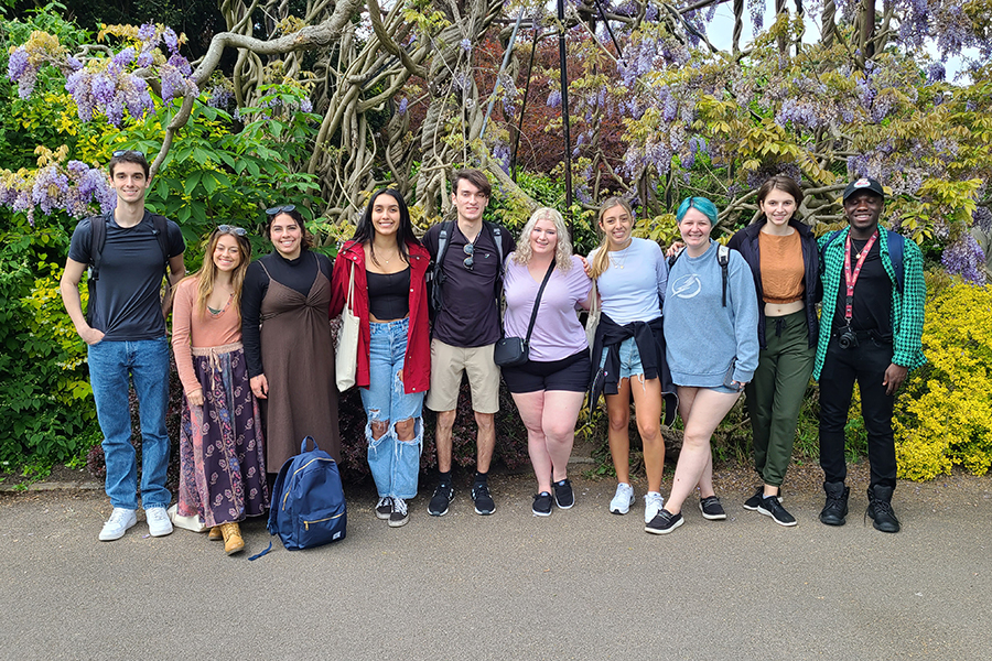 Scenes from the 2022 and 2023 Biology in London program. Courtesy photos.