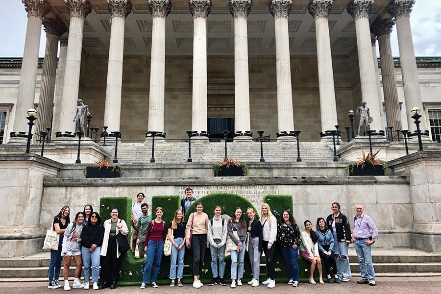 Scenes from the 2022 and 2023 Biology in London program. Courtesy photos.