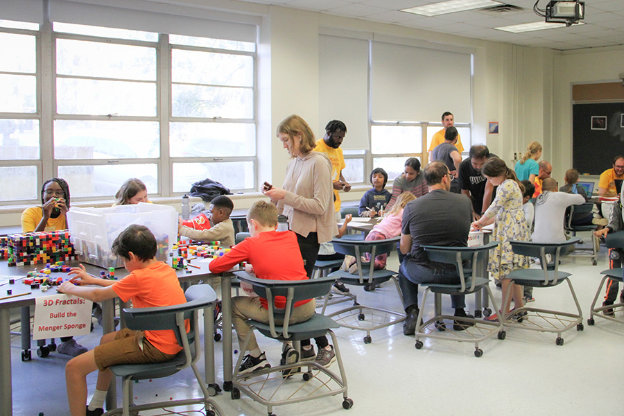 A classroom scene from the event. (Meredith Breen/College of Arts and Sciences)