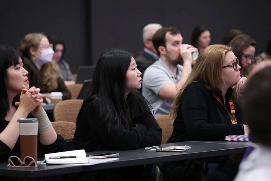 Participants attend the NOAA joint conference.