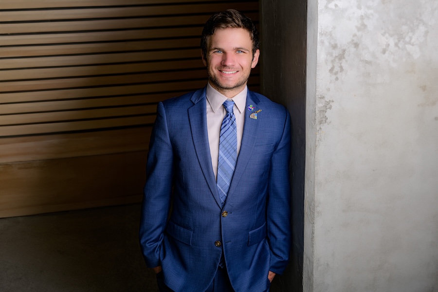 Chandler Pruett, a senior pursuing dual degrees in statistics and meteorology. Photo by Tobi Pruett.