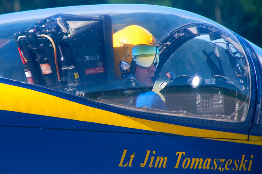 From 2009-2010, Jim Tomaszeski flew in the No. 2 position as the Right Wingman of the Blue Angels. Photo courtesy of Jim Tomaszeski.