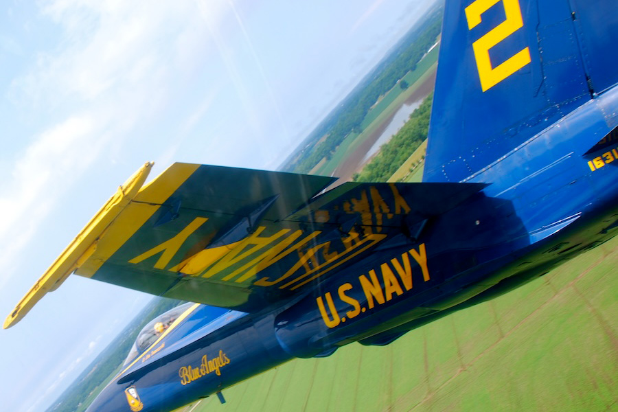 From 2009-2010, Jim Tomaszeski flew in the No. 2 position as the Right Wingman of the Blue Angels. Photo courtesy of Jim Tomaszeski.
