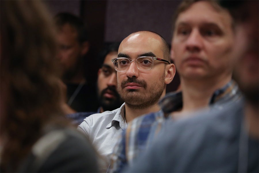 Participants attend the Second Joint Alabama-Florida Conference on Differential Equations, Dynamical Systems and Applications.