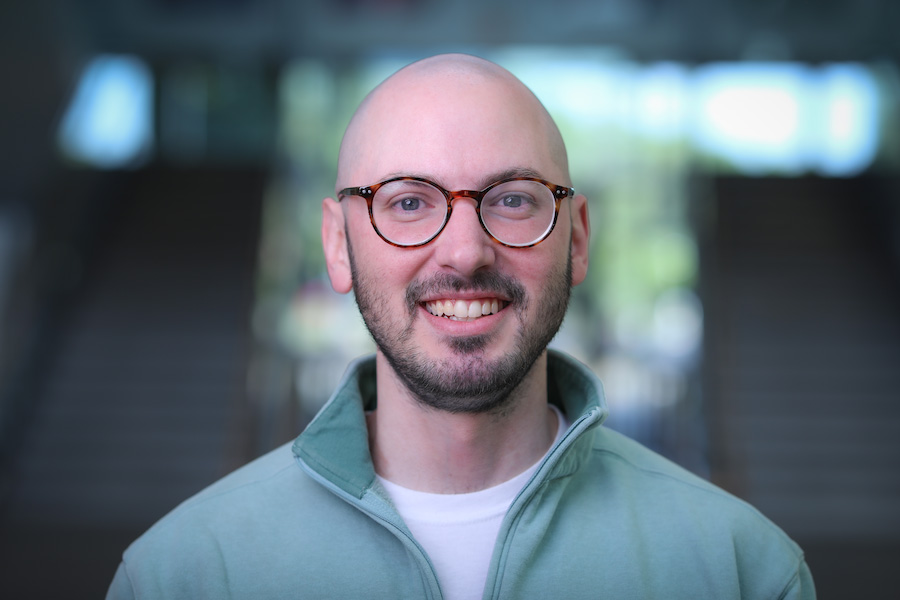Aaron Ridall graduated in Spring 2024 with a doctorate in ecology and evolutionary biology through the Department of Biological Science. Photo by Devin Bittner.
