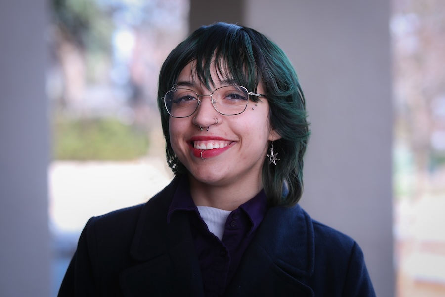 Ana Pereira, a third year undergraduate in the Department of Physics. Photo by Devin Bittner.