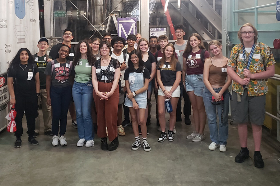 Young Scholars Program students visit the National High Magnetic Field Laboratory in Innovation Park. Courtesy photo.
