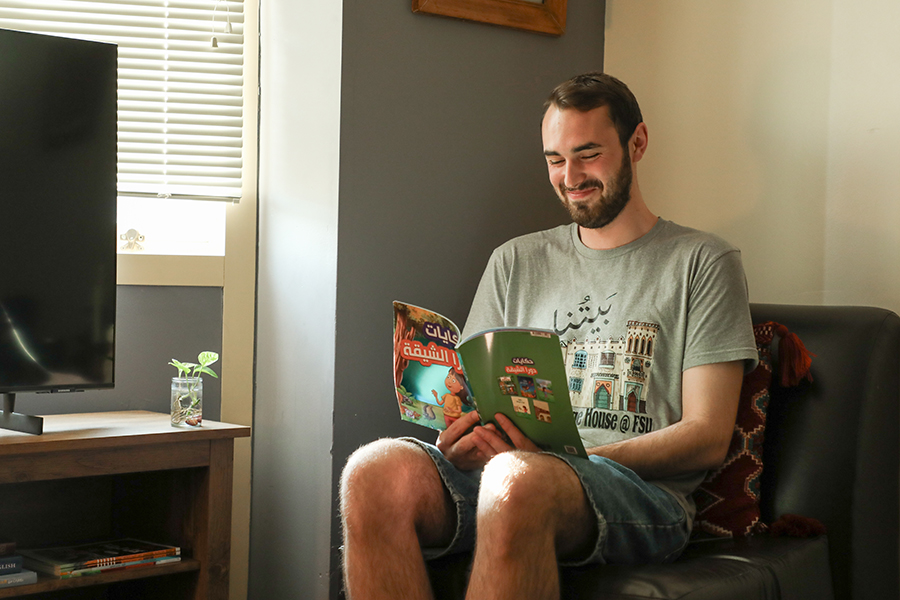Interior of one of the dorms in the FSU Arabic Language House in Ragans Hall. Photo by Devin Bittner.