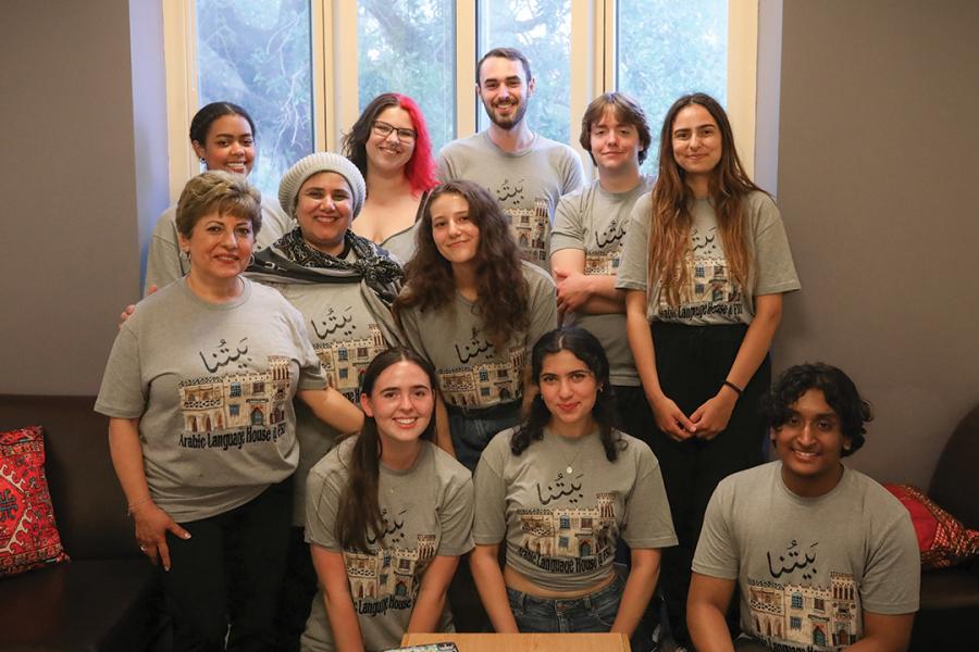 The first cohort of the FSU Arabic Language House. Photo by Devin Bittner.