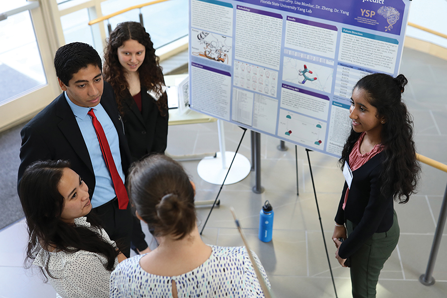 Young Scholars Program students present projects. Photo by Devin Bittner.