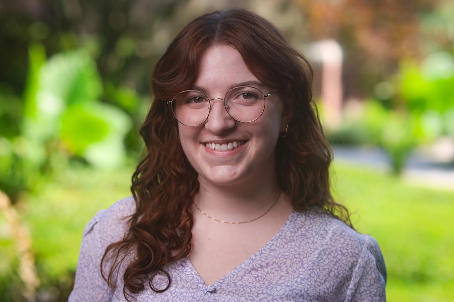 Hope Evans is a second-year graduate student pursuing a master’s degree in public history. Photo by Devin Bittner.