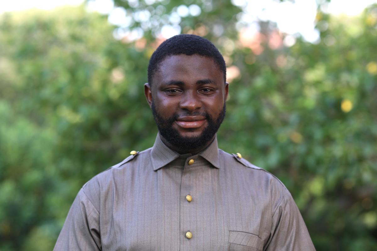 Ololade Sowunmi is a fourth-year doctoral student pursuing a degree in financial mathematics through Florida State University’s Department of Mathematics, part of the College of Arts and Sciences. Photo by Amy Walden.