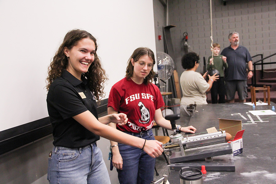 The Society of Physics Students hosts the Saturday Morning Physics event "Unlocking the Secrets of the Universe: A Fun Adventure into Classical Physics!" on Nov. 9.