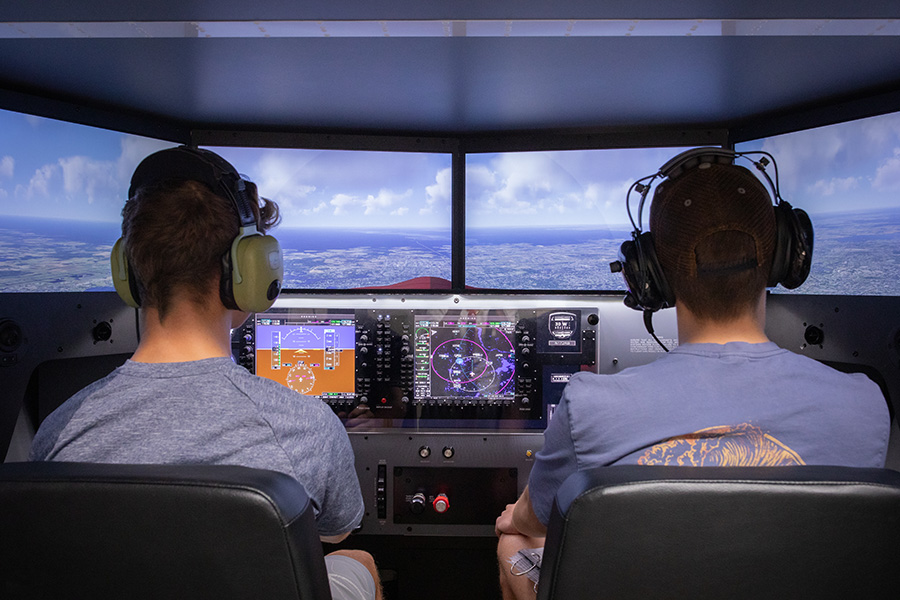AFROTC flight simulator