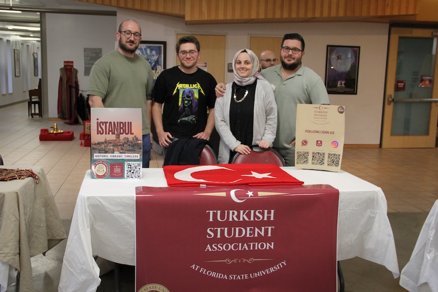 The FSU Turkish Student Association was one of several Middle East student organizations showcased prior to the festival's first screening of "Far from the Nile." Photo by Kendall Cooper.