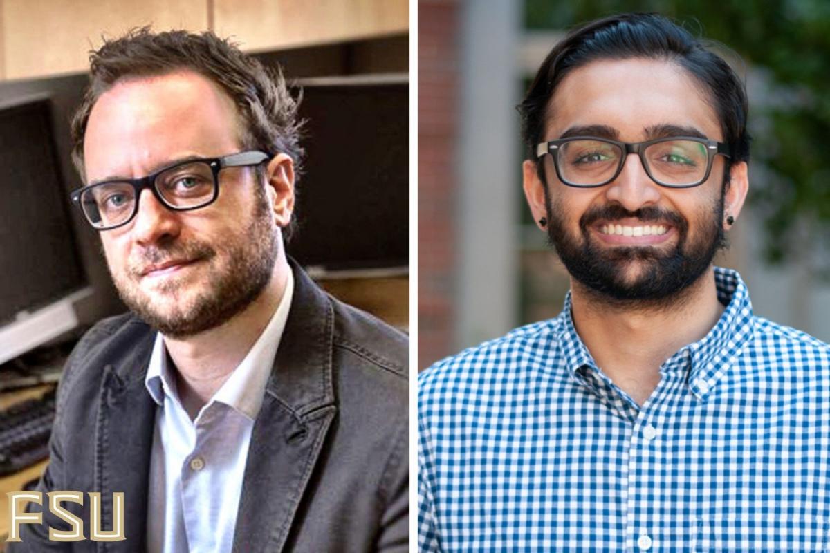 Left, Jesse Cougle. Photo by Bruce Palmer, FSU Photography Services. Right, Tapan Patel.