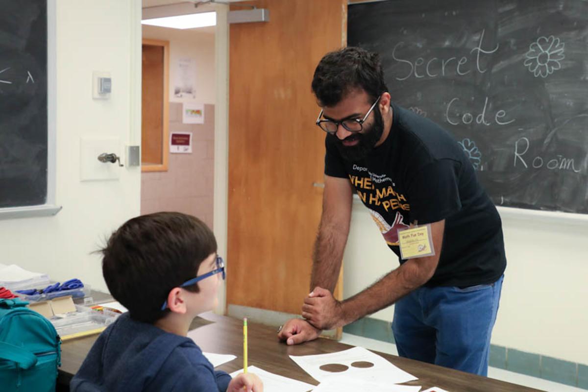 The Department of Mathematics at Florida State University hosted K-12 students, their families and the Tallahassee community last week for the 10th annual Math Fun Day. (Photo by Bella Bozied/FSU College of Arts and Sciences)