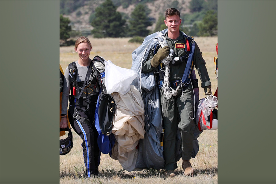 FSU senior Ryan Bachér at the Arnold Air Society initiation. Courtesy photo.