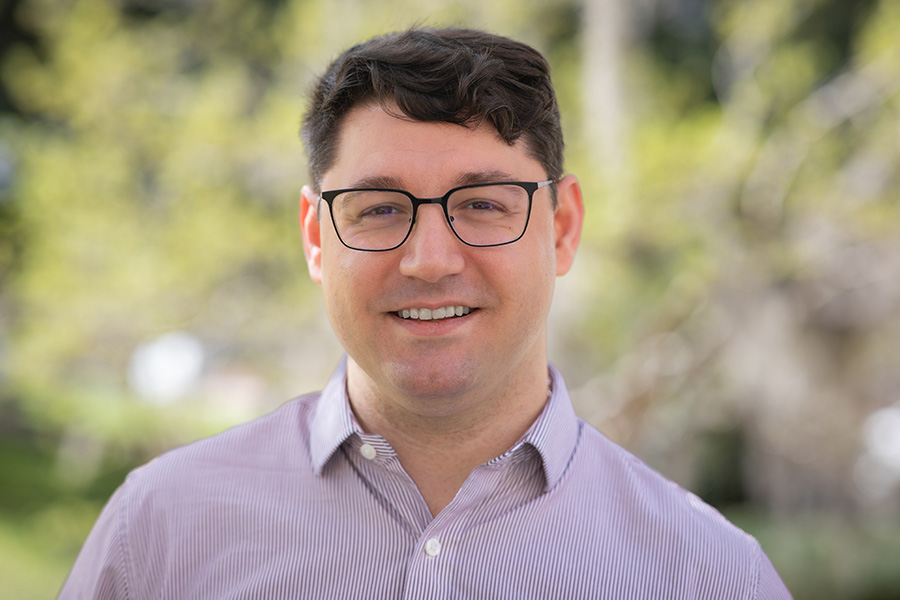 Jonathan Stewart is an assistant professor in the Department of Statistics. Photo by Devin Bittner.