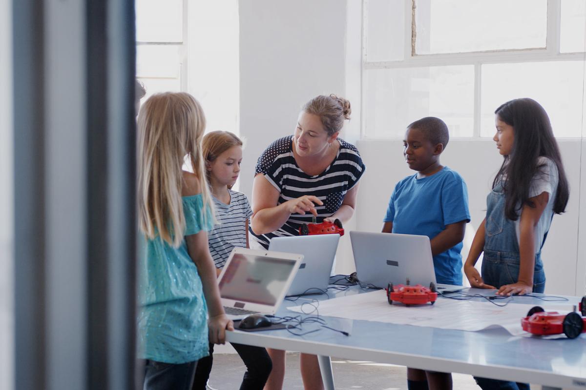 Students in a classroom