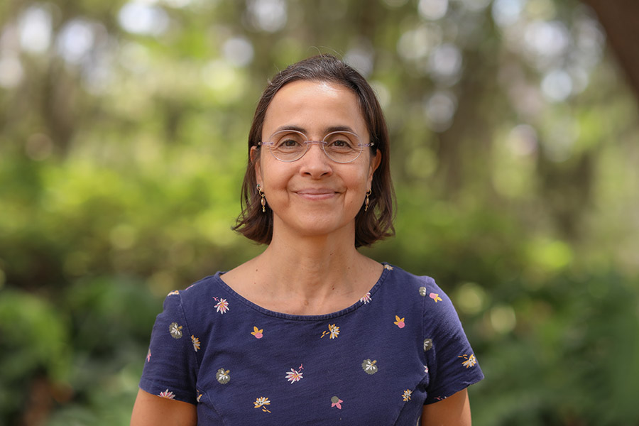 Alina Dana Weber is an associate professor of German in the Department of Modern Languages and Linguistics. Photo by Devin Bittner.