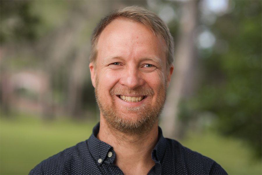 Associate Professor of Mathematics Martin Bauer. (Devin Bittner/FSU College of Arts and Sciences)