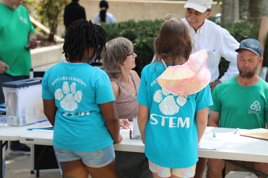 The Circus of Physics, hosted every two years by FSU's Department of Physics, encourages local students K-12 curiosity through hands-on activities designed to highlight physics principles in everyday life. Photo by Kendall Cooper.