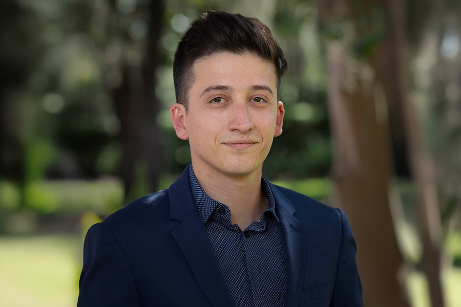 CJ Guzman is a doctoral candidate studying physics through Florida State University’s Department of Physics. Photo by FSU Photography Services/Bill Lax.