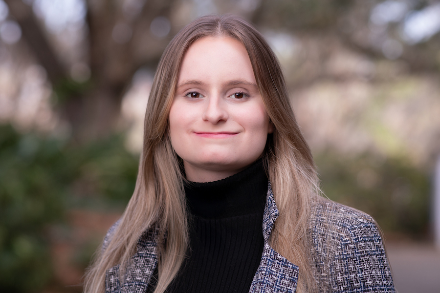 Paris Lait is a senior at Florida State University pursuing a degree in ancient history through the Department of Classics with a minor in philosophy through the Department of Philosophy. Photo by Devin Bittner.