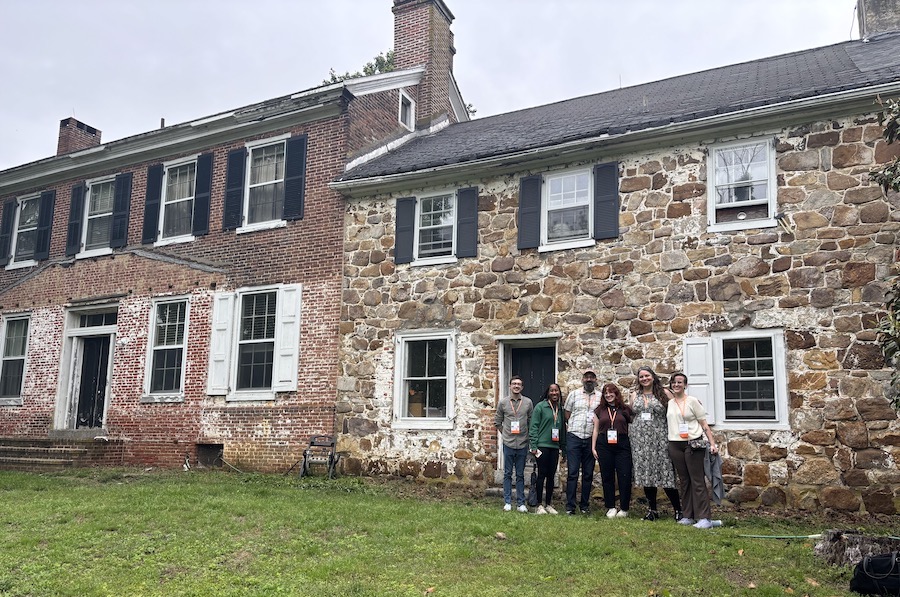 The FSU Ambassador’s Group at the historic Poplar Hall outside of Newark, Delaware. Courtesy Photo.