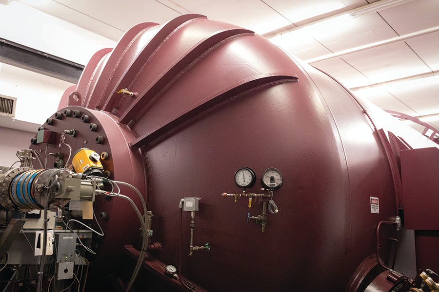 Florida State University John D. Fox Superconducting Linear Accelerator Laboratory instruments have been continuously upgraded throughout the past six decades. Photo by Devin Bittner.