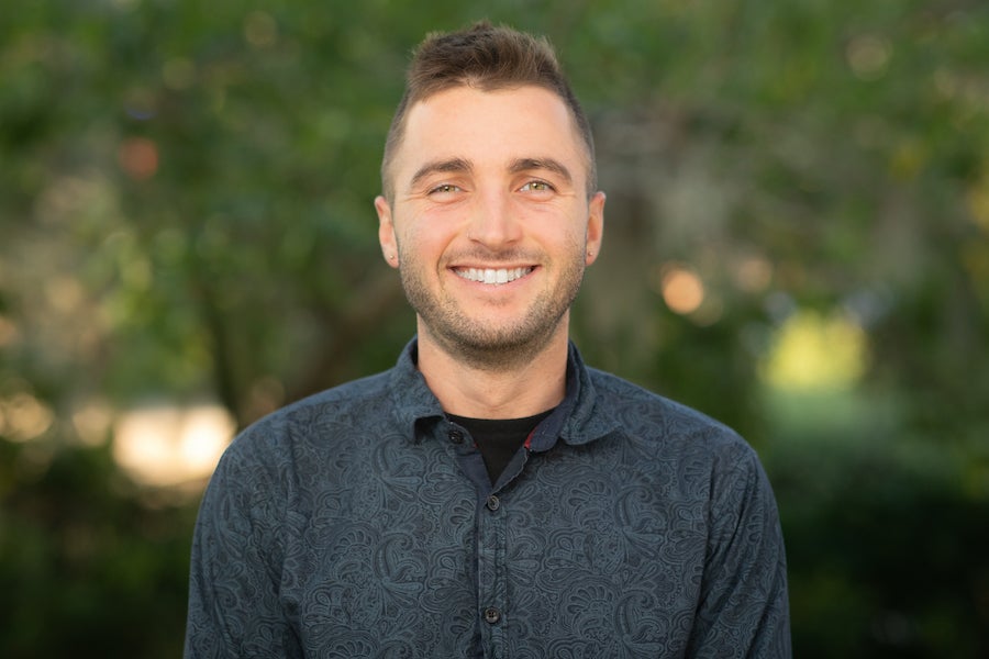 Eli Myron is a first-year doctoral student in biological science through Florida State University’s Department of Biological Science. Photo by Devin Bittner.