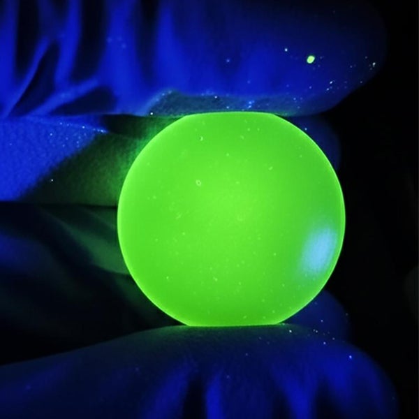 A picture of the amorphous glass created by researchers in the Ma group. These glassy films offer exciting new possibilities for producing cheaper, more efficient X-ray detection technology. (Courtesy of Biwu Ma)