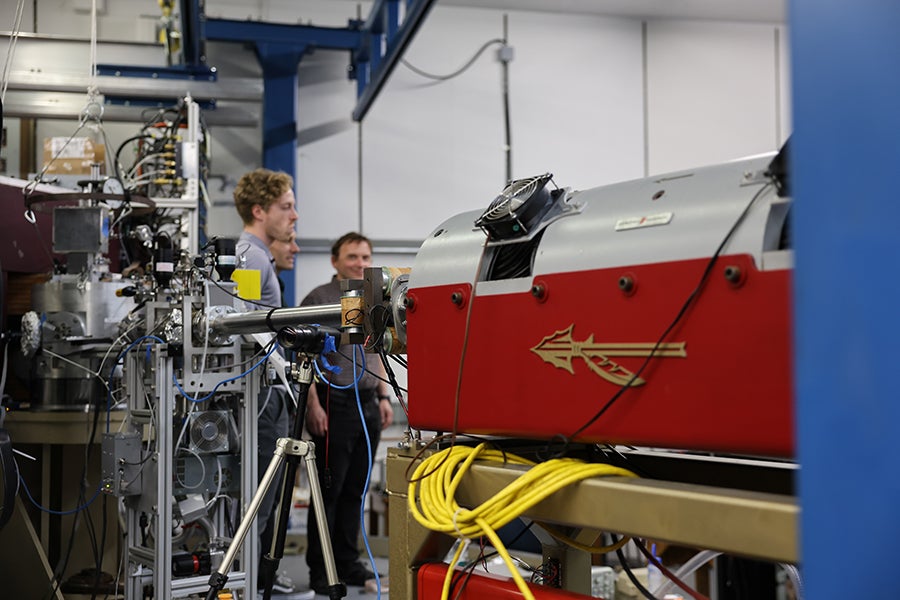 A view of some of the equipment researchers at the Fox Lab that researchers used in this study. (Casey McCarthy/University Communications)