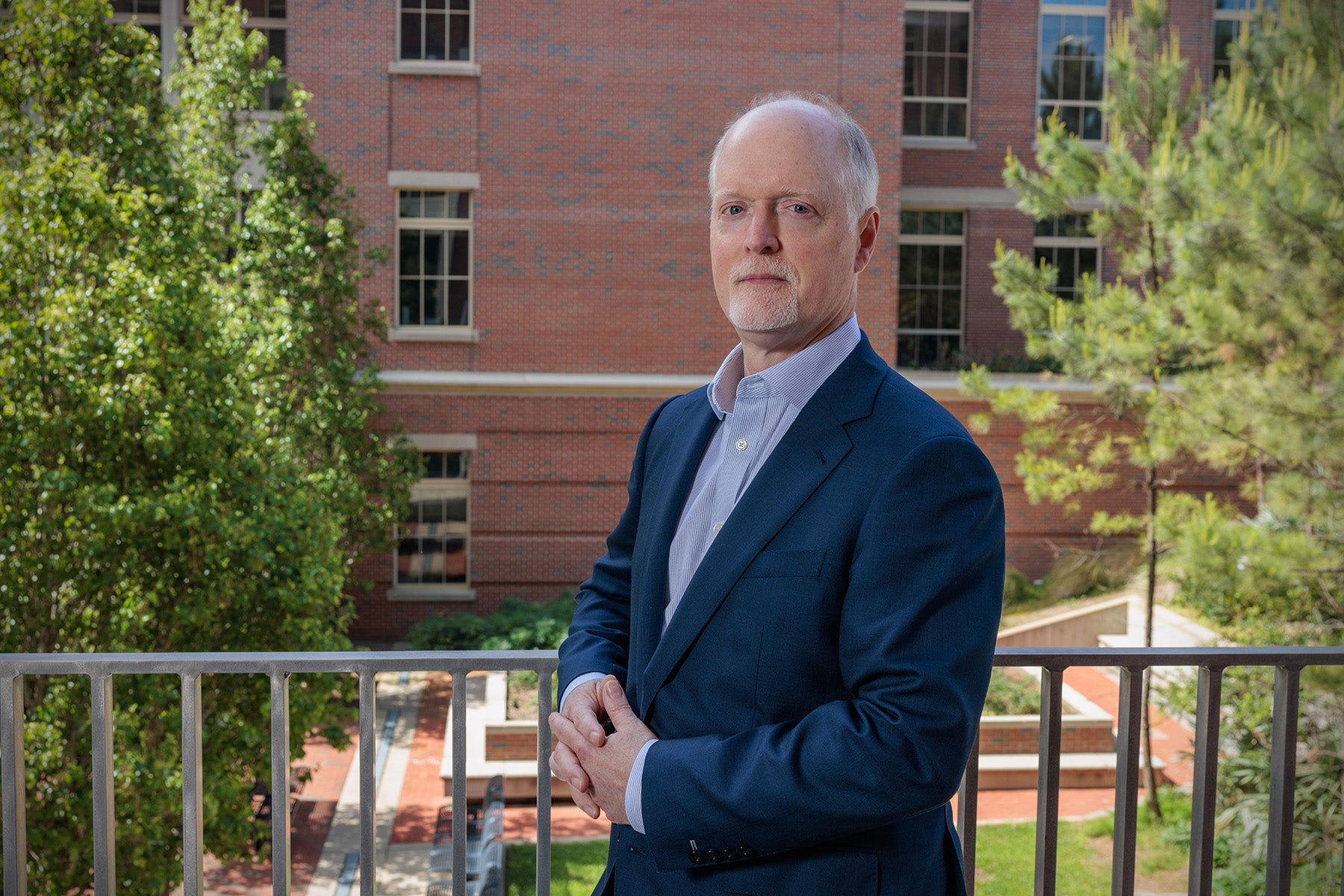 Brad Schmidt outside on the FSU campus