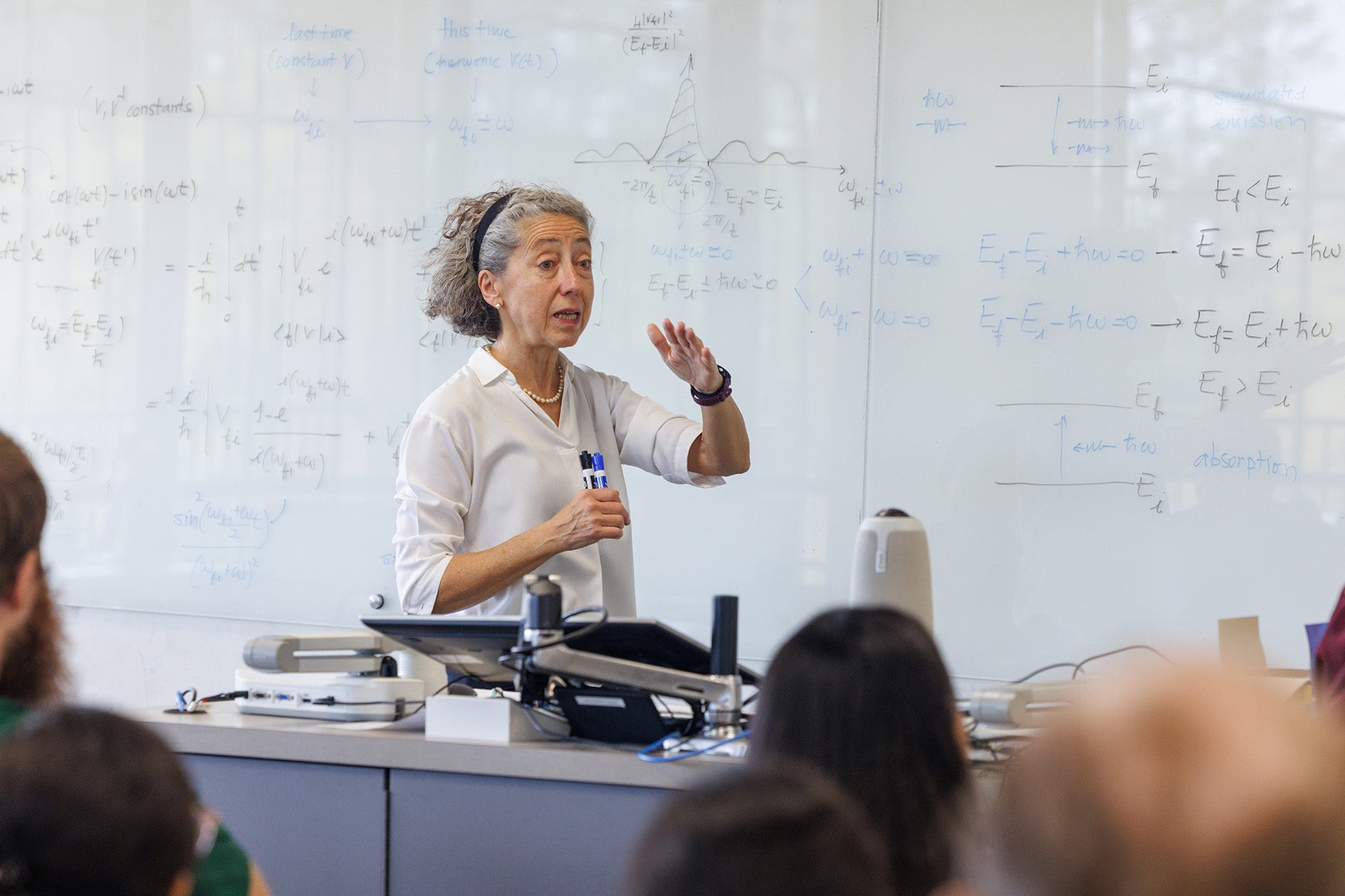 Laura Reina teaching in a classroom