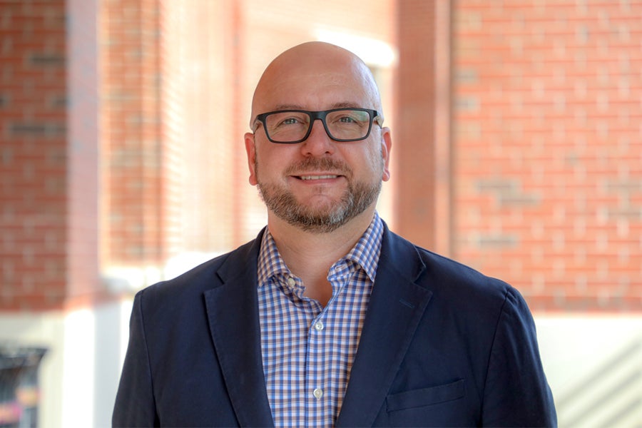 Justin Kennemur, a professor in the Department of Chemistry and Biochemistry