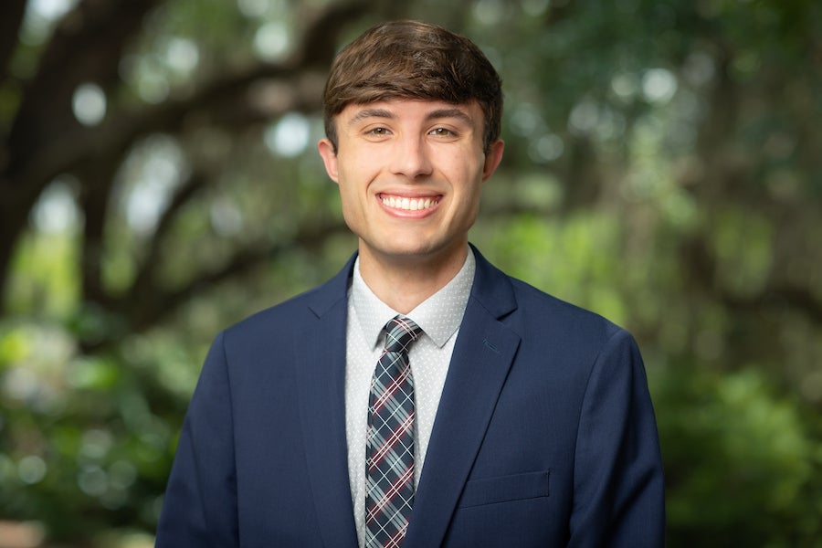 Headshot of Jacob Hair outside. Photo by Devin Bittner.