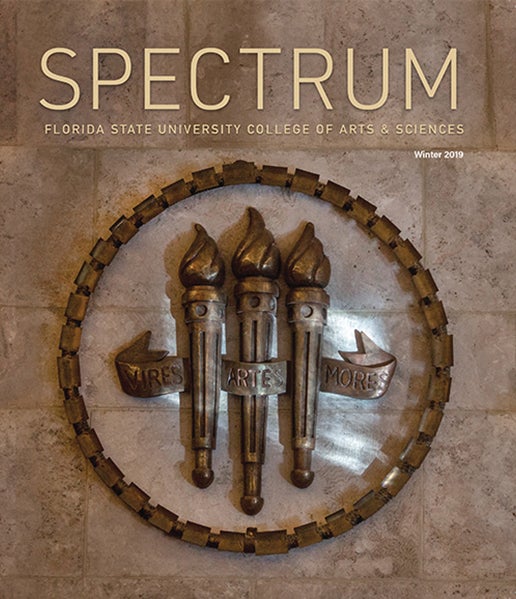 Spectrum Winter 2019 Cover using the FSU seal